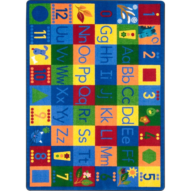 Around the Block II 7’8″ x 10’9″ area rug in color Multi