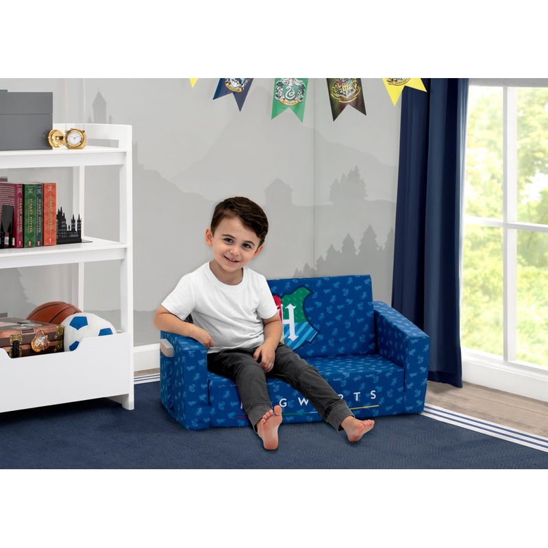 Harry Potter Cozee Flip-Out Sofa – 2-in-1 Convertible Sofa to Lounger for Kids