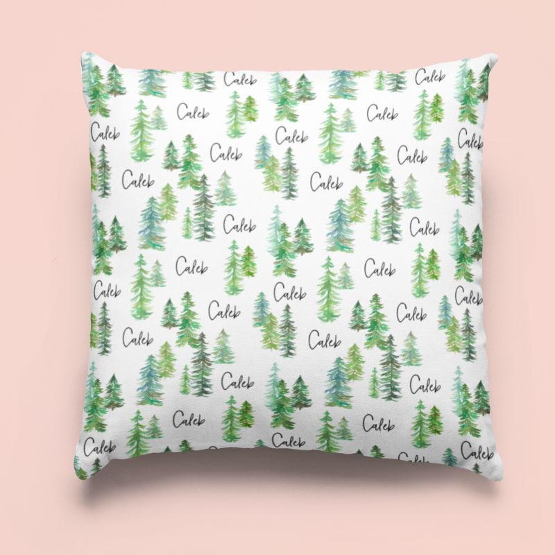 Sugar + Maple Custom Pillow | Pine Trees