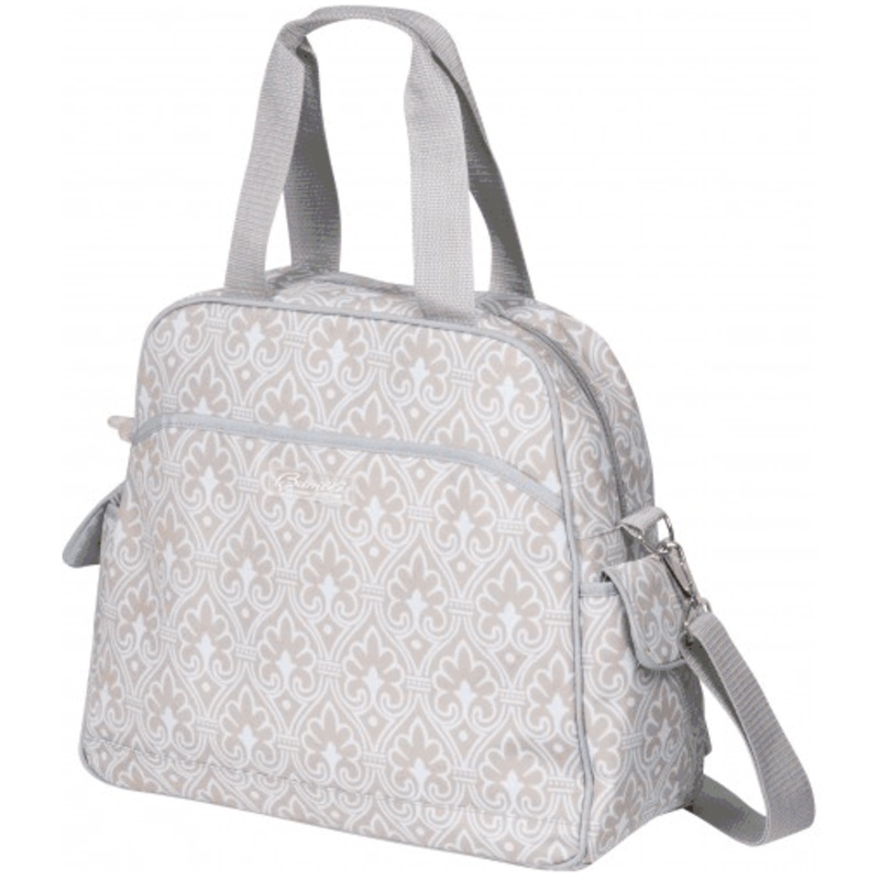 The Bumble Collection Brittany Diaper Bag – Blue Filagree