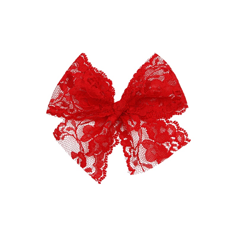 Lace Bow – Poppy Clip