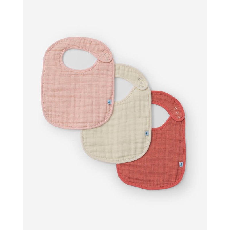 Little Unicorn Classic Bib 3 Pack – Rose Petal Set