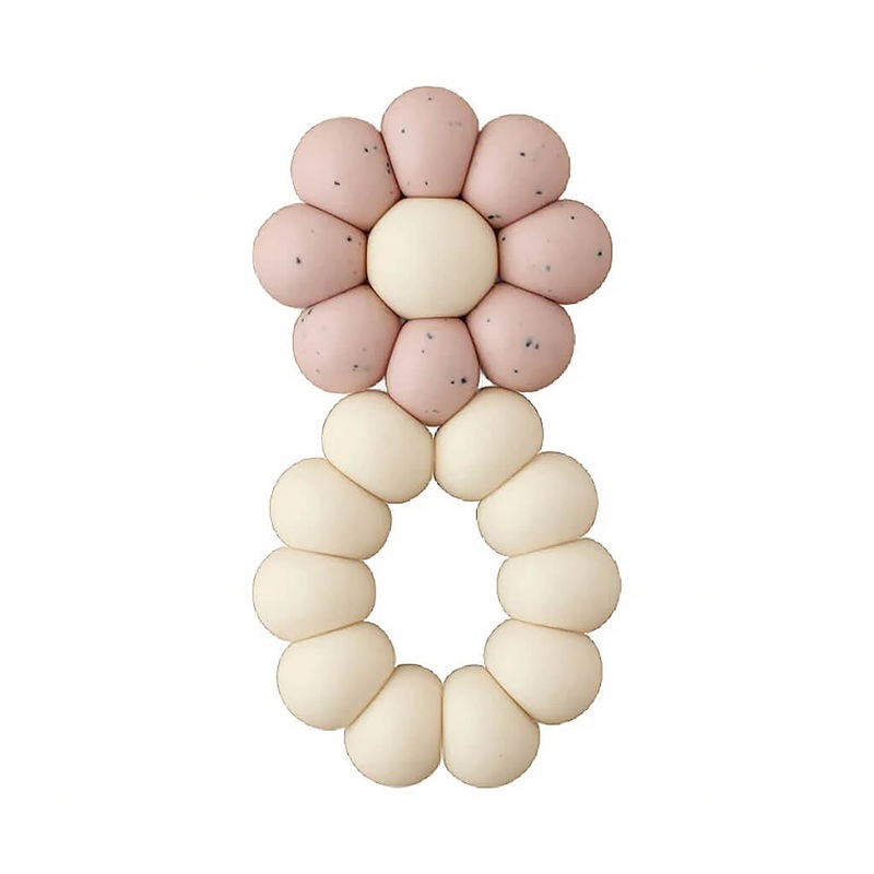 Freezer Teether – Chamomile Speckled Rose