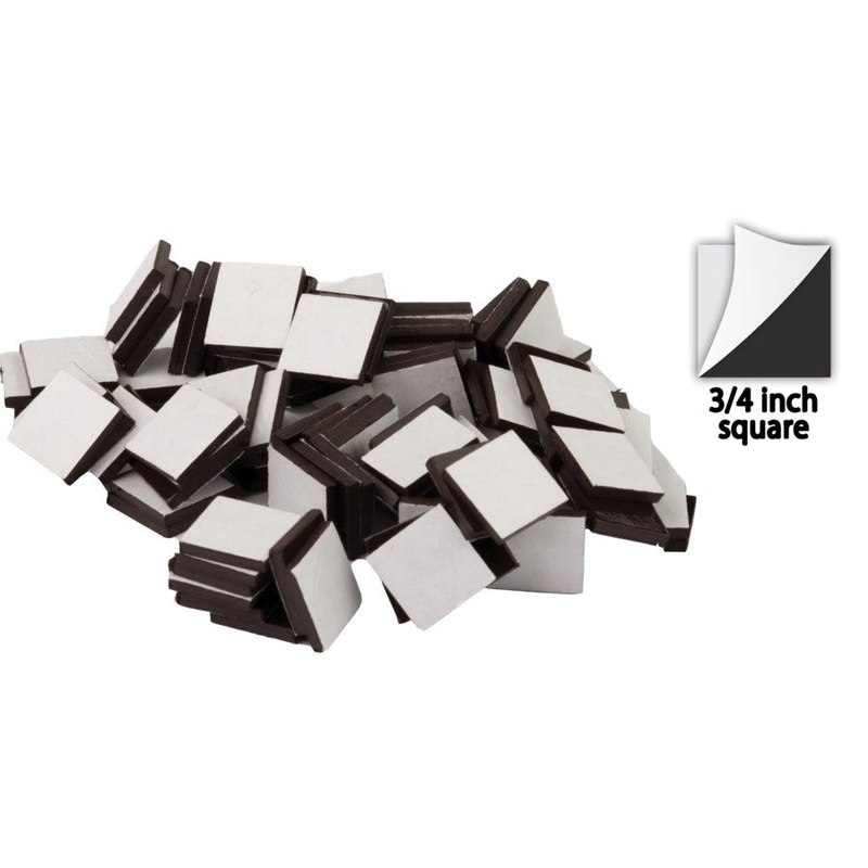 Adhesive Magnetic Squares 3/4″ 50 Pack