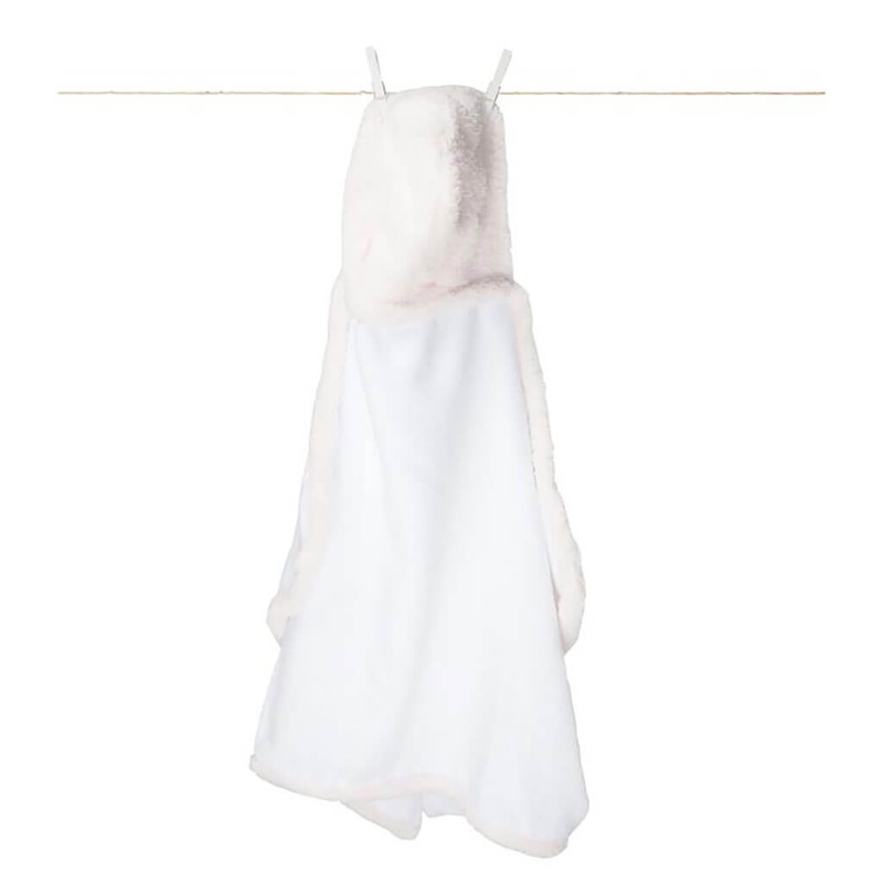 Chenille Hooded Towel Pink