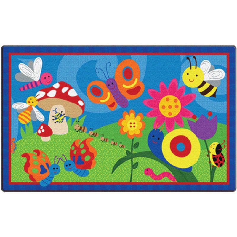 Cutie Bugs Rug, 3′ x 5′