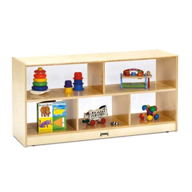 Jonti-Craft Toddler Single Mobile Storage Unit – 15″ Deep – See-Thru Back