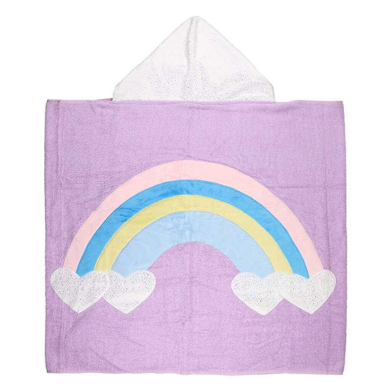 Big Towel Lilac Glitter White Rainbow