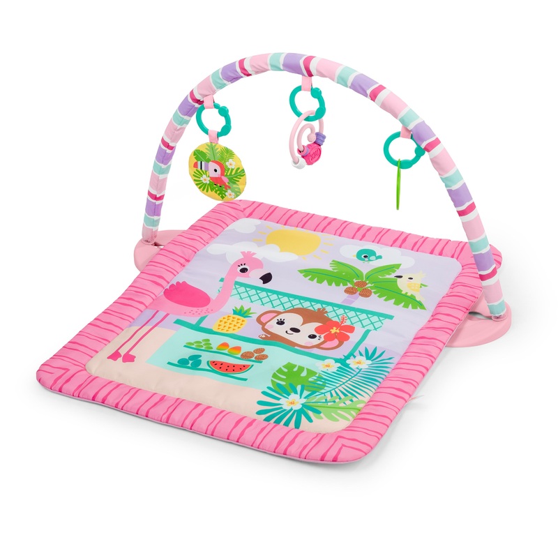 Bright Starts Pink Palms Tiki Toy Bar Activity Gym