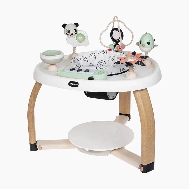 5-in-1 Here I Grow Stationary Activity Center – Black & White