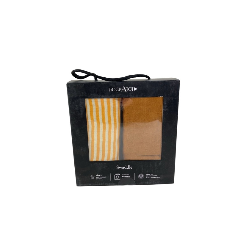 DockATot Swaddle Set, Golden Stripe & Pumpkin Spice