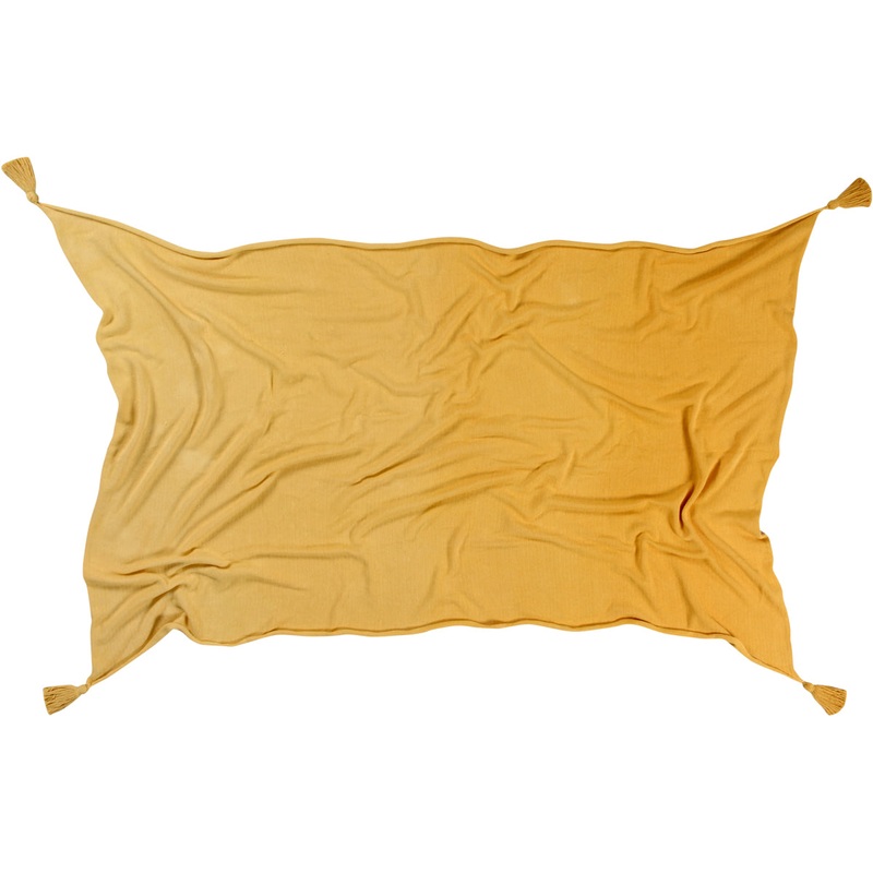 Lorena Canals Ombr Blanket – Mustard (4′ x 6′)