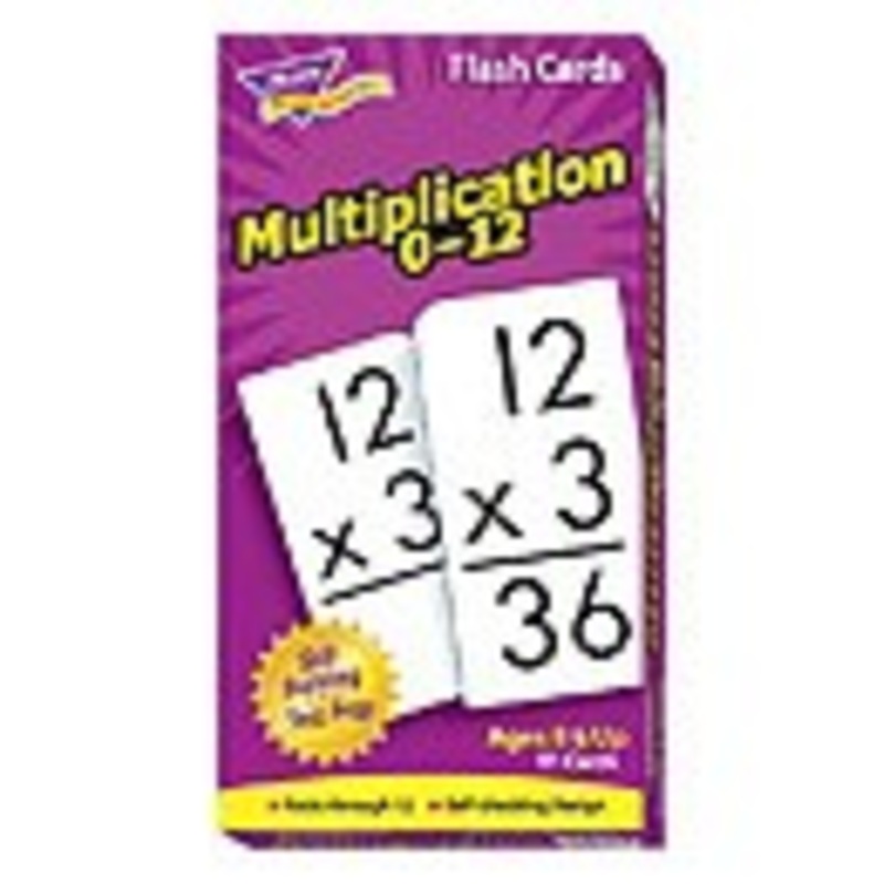 Multiplication 0-12 Flash Cards