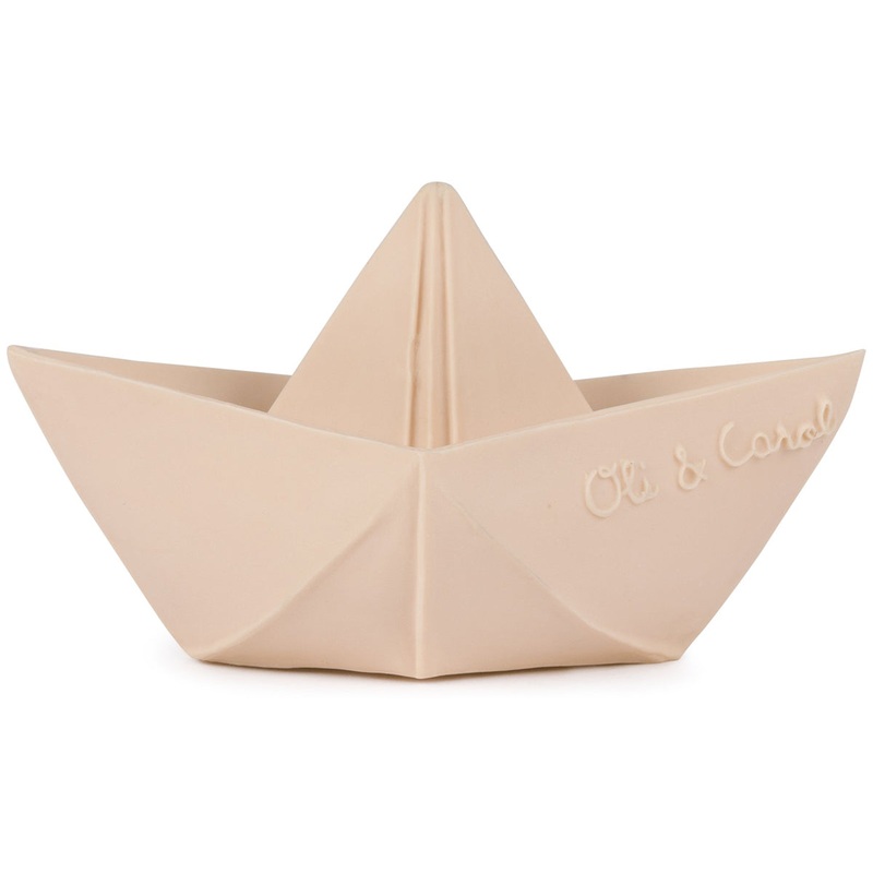Oli & Carol Origami Boat Bath Toy – Nude