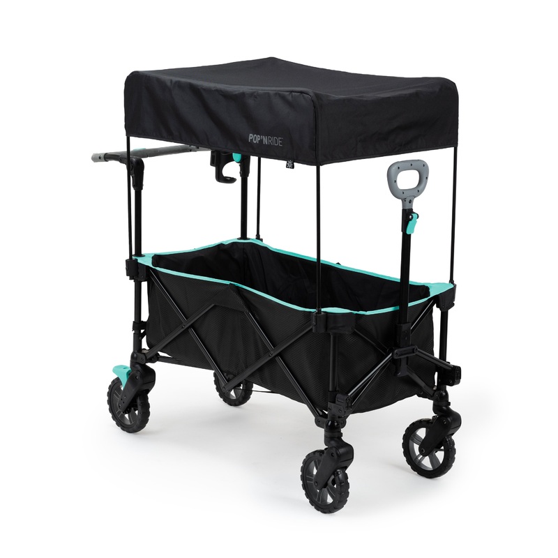 Summer by Ingenuity Pop ‘N Ride Stroller Wagon – Black & Teal