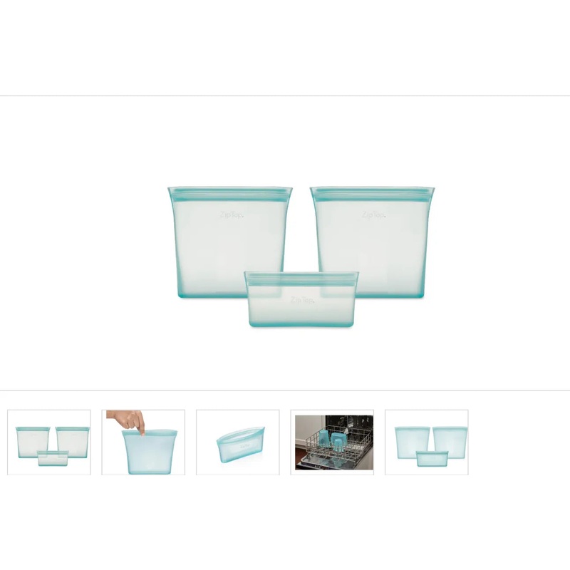 Zip Top Food Storage Set- Teal