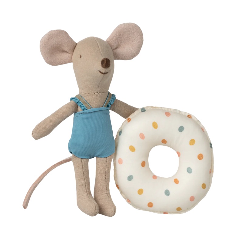 Beach Mouse with Float, Little Sister – Multi Dot