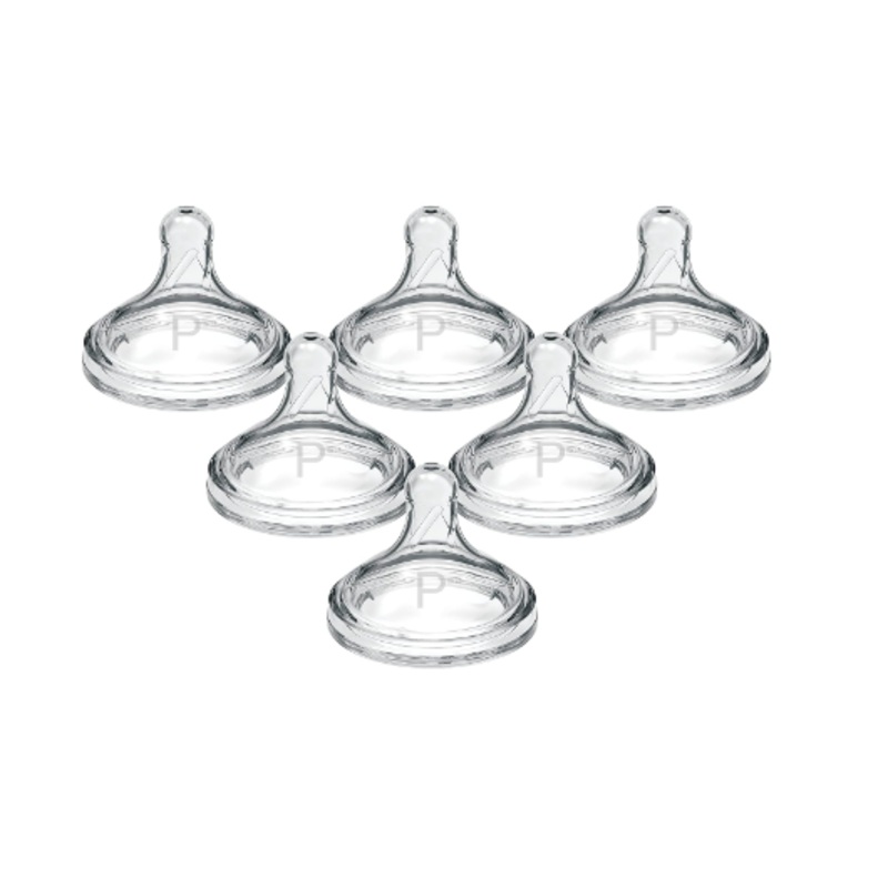 Dr. Brown’s Natural Flow Baby Bottle Nipples 6 Pack, Preemie (0m+, Slowest Flow), Preemie, Wide Neck