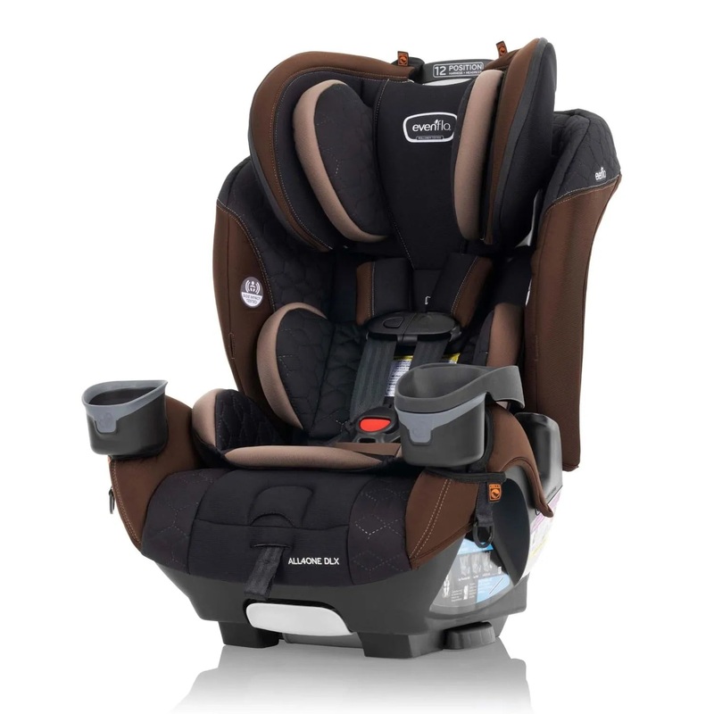 EveryFit/All4One 3-in-1 Convertible Car Seat w/Quick Clean Cover – Belmont Brown (See Description)