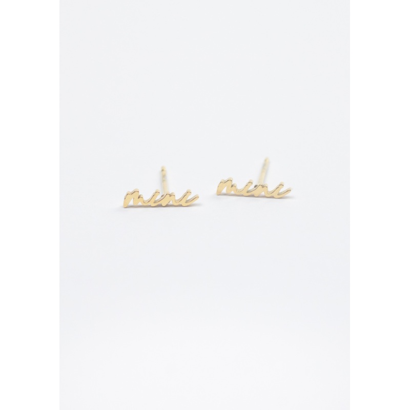Mini Script Earring Set