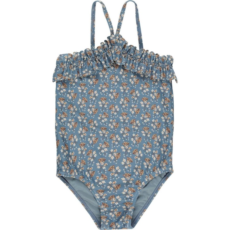 Rylee + Cru Rouched One-Piece || Blue Floral