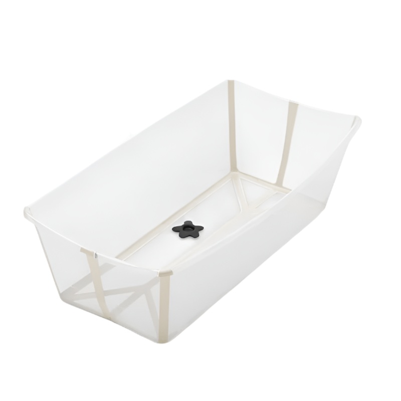 Stokke Flexi Bath Foldable Baby Bathtub, Sandy Beige, XLarge