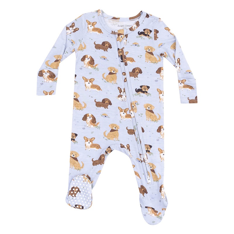 ADR Zipper Footie – Best Friend Dog Blue