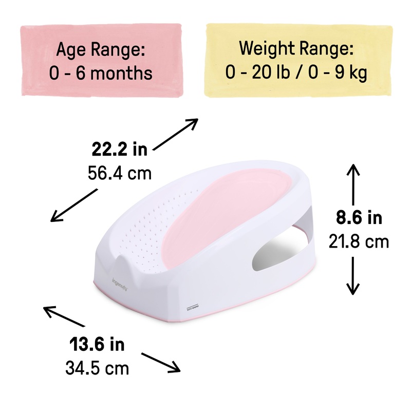 Ingenuity Easy Rinse Baby Bather – Pink