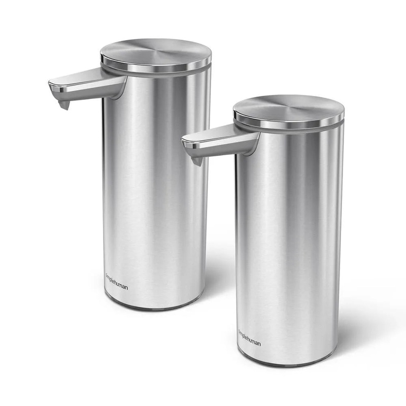 9 Oz. Touch-Free Rechargeable Sensor Pump – 2-Pack – Brushed Stainless Steel