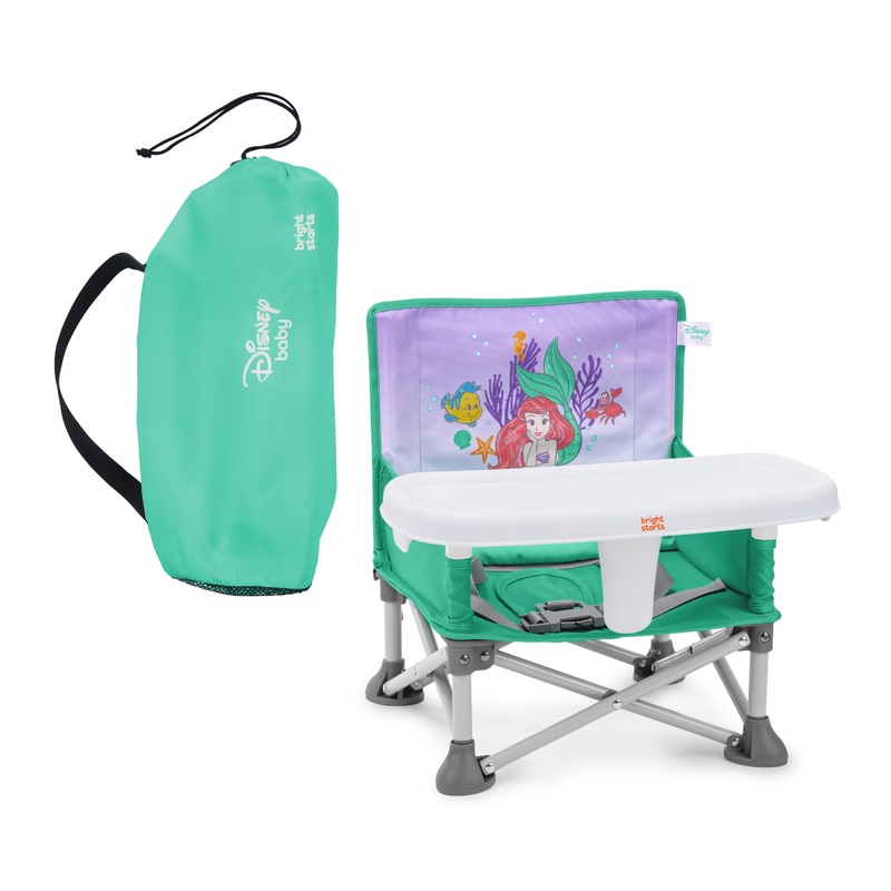 Bright Starts Disney THE LITTLE MERMAID Pop N Sit Portable Booster Seat