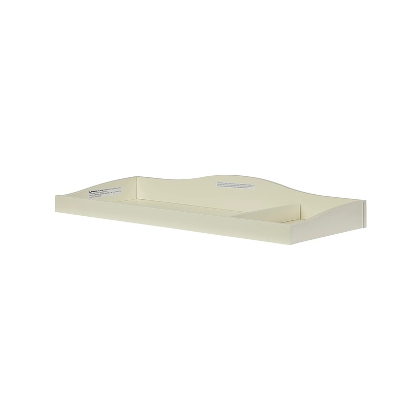 Evolur Fully Assembled Changing Tray Cream White
