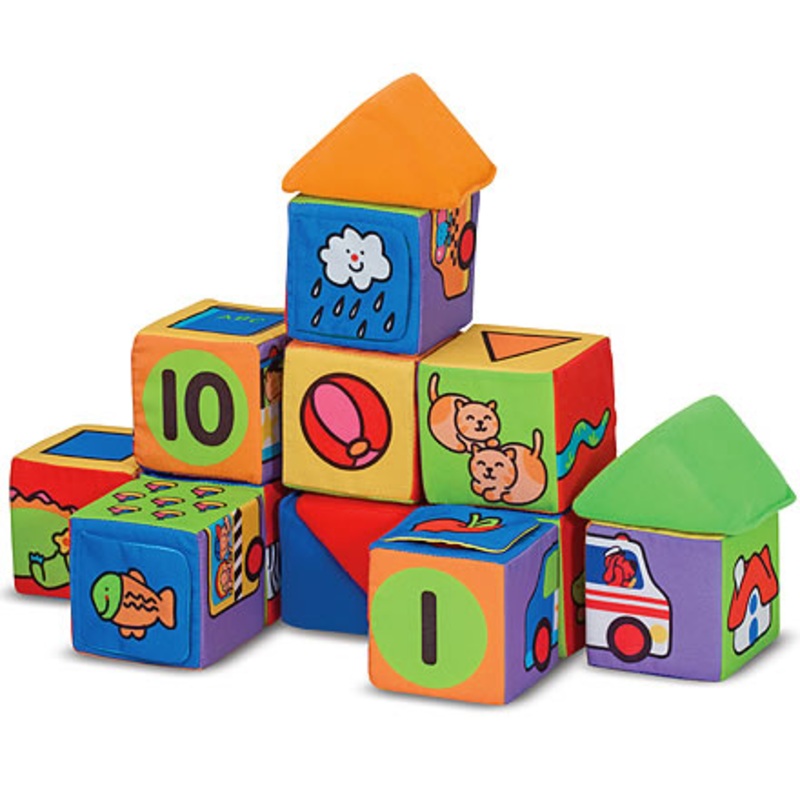 Melissa & Doug Match & Build Soft Blocks