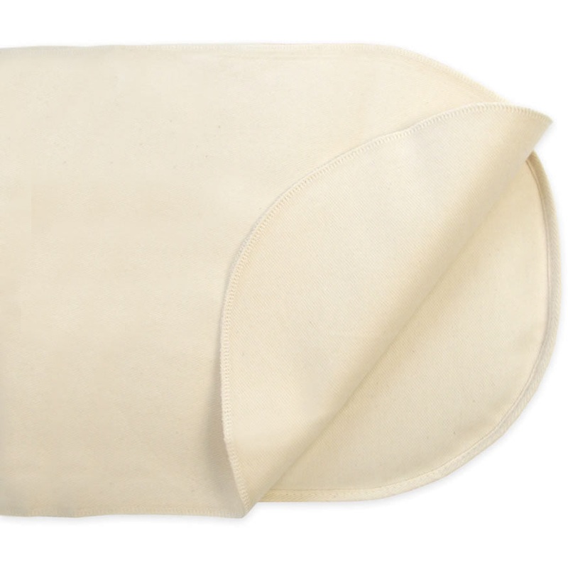 Naturepedic Organic Cotton Waterproof Flat Oval Bassinet Pad – Natural