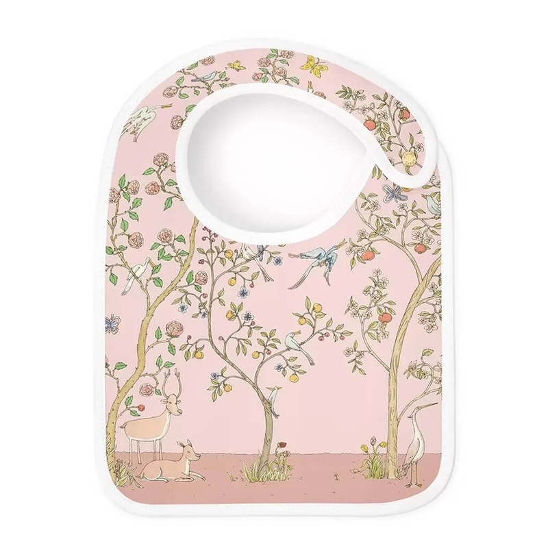 Satin Bib In Bloom Pink