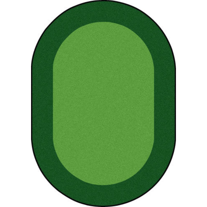All Around Rug, 7’8″ x 10’9″ Oval, Green