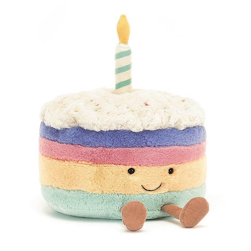 Amuseable Rainbow Birthday Cake