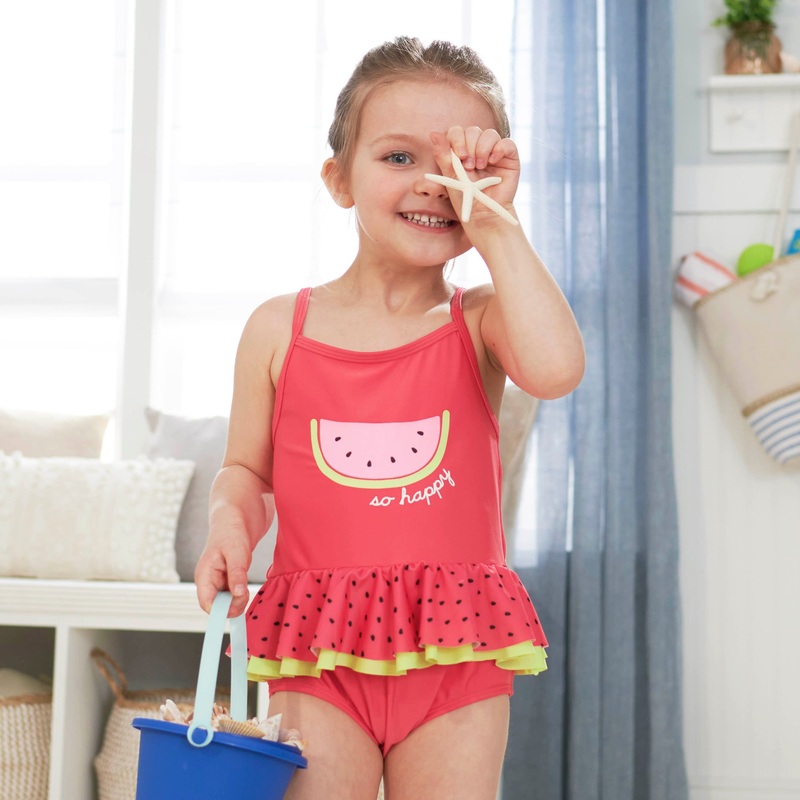 Baby & Toddler Girls UPF 50+ Watermelon One-Piece Swimsuit