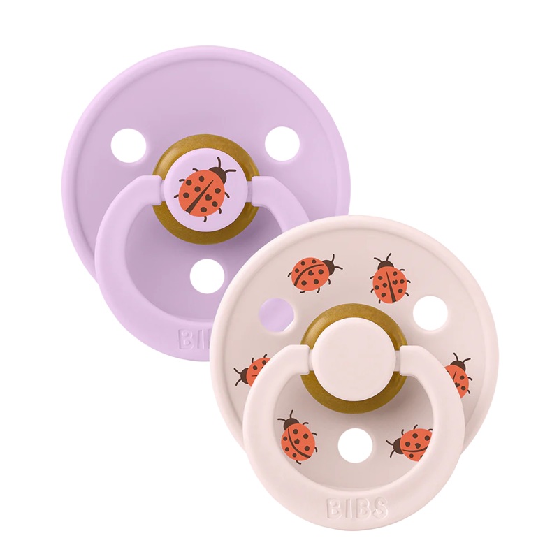 BIBS Studio Colour 2 Pack – Ladybug – Violet Sky + Petal