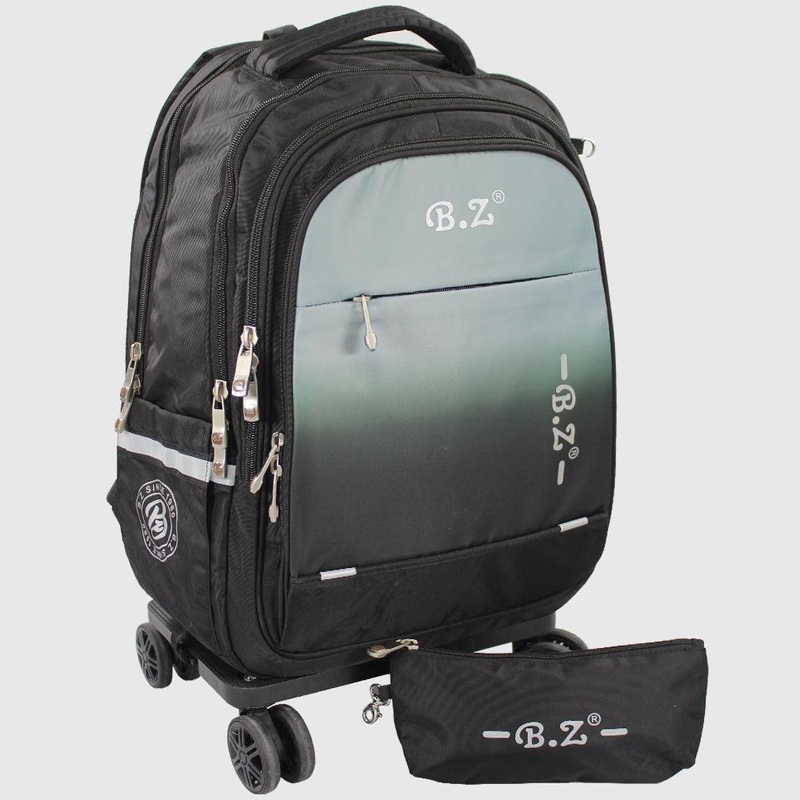 Black 20 Inches Trolley Bag + Pencil Case