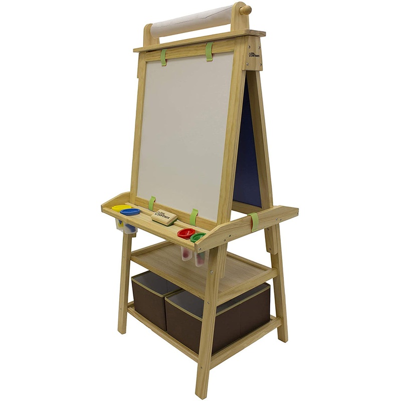 Little Partners Deluxe Art Easel Center – Natural