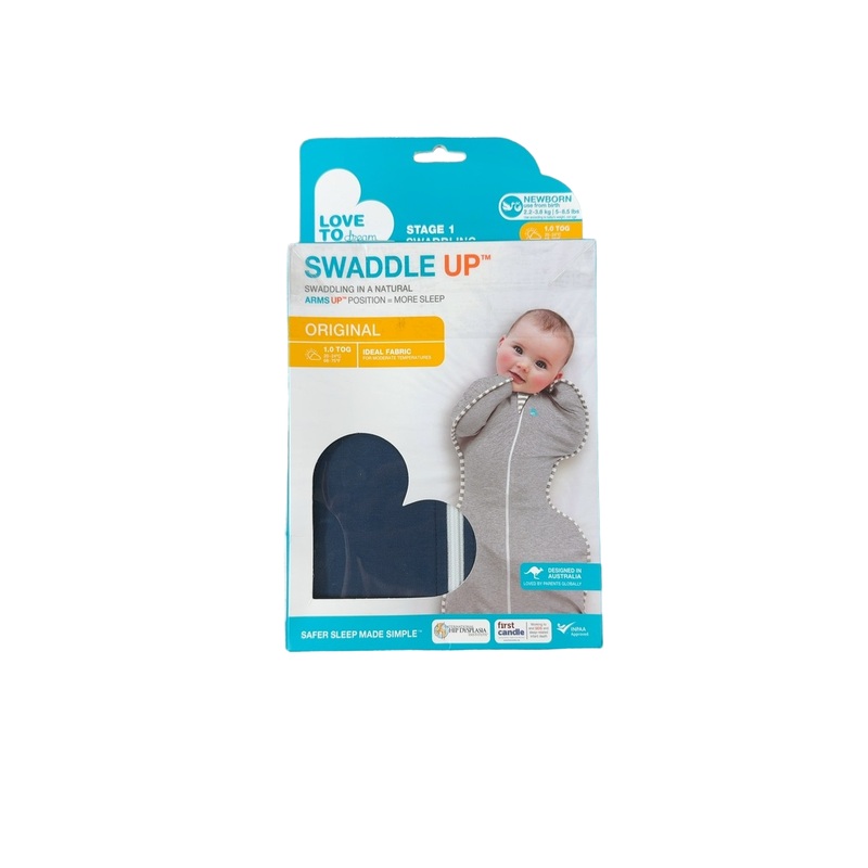 Love To Dream Swaddle UP Original 1.0 Sleep Sack, Newborn, Denim