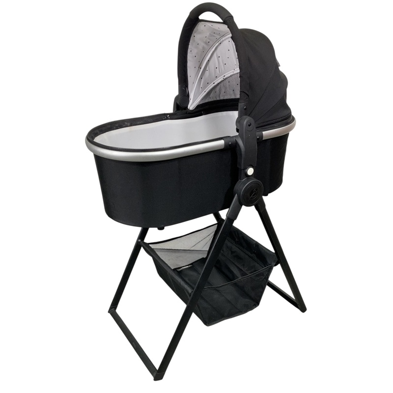 Mockingbird Bassinet with Stand, Black