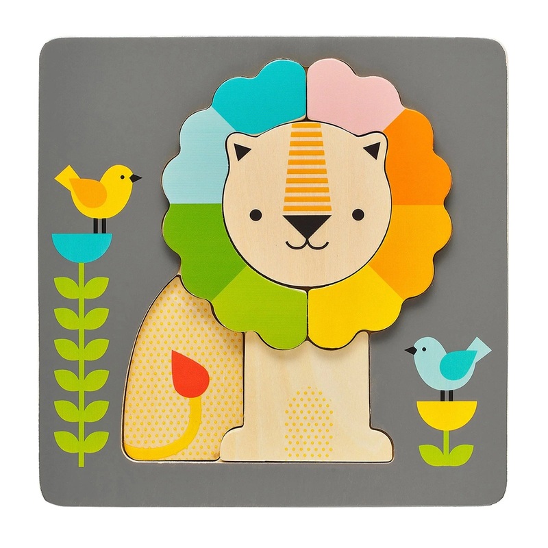 Petit Collage Little Lion Chunky Wood Puzzle