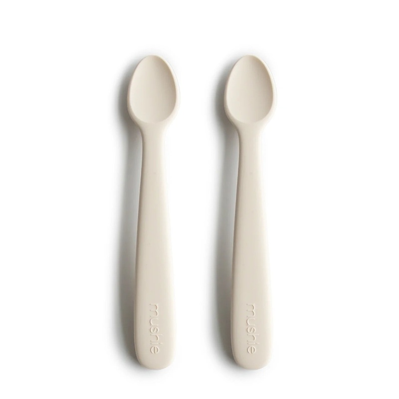 Silicone Feeding Spoons – 2 Pack – Ivory