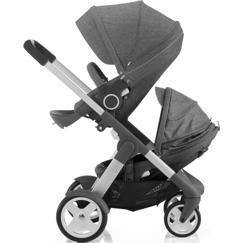 Stokke Crusi Double Stroller – Black Melange