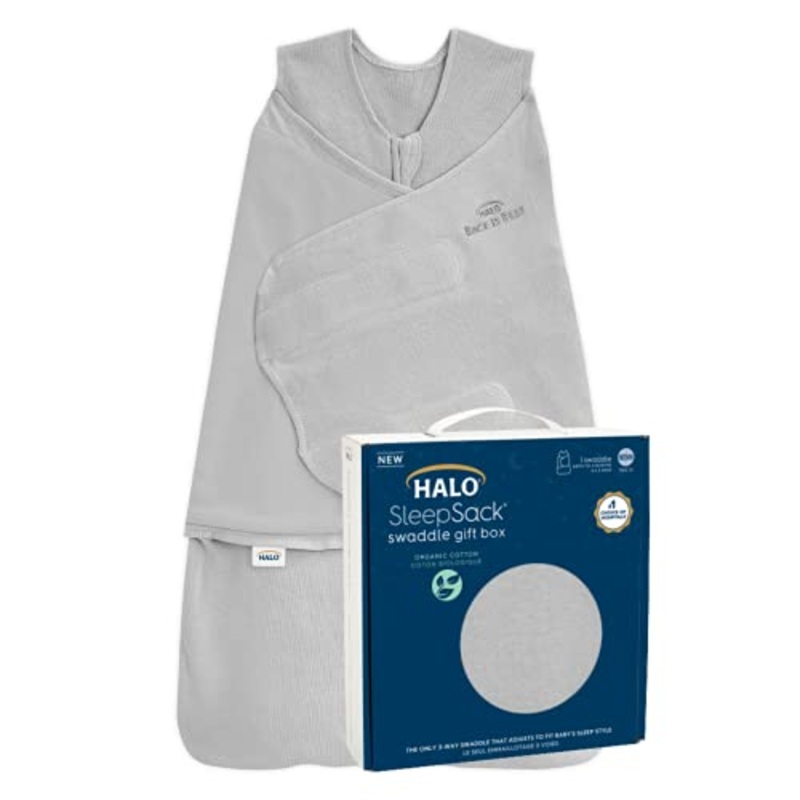 Halo Swaddle Organic Cotton Gift Box, 0-3 months, 1.5 TOG