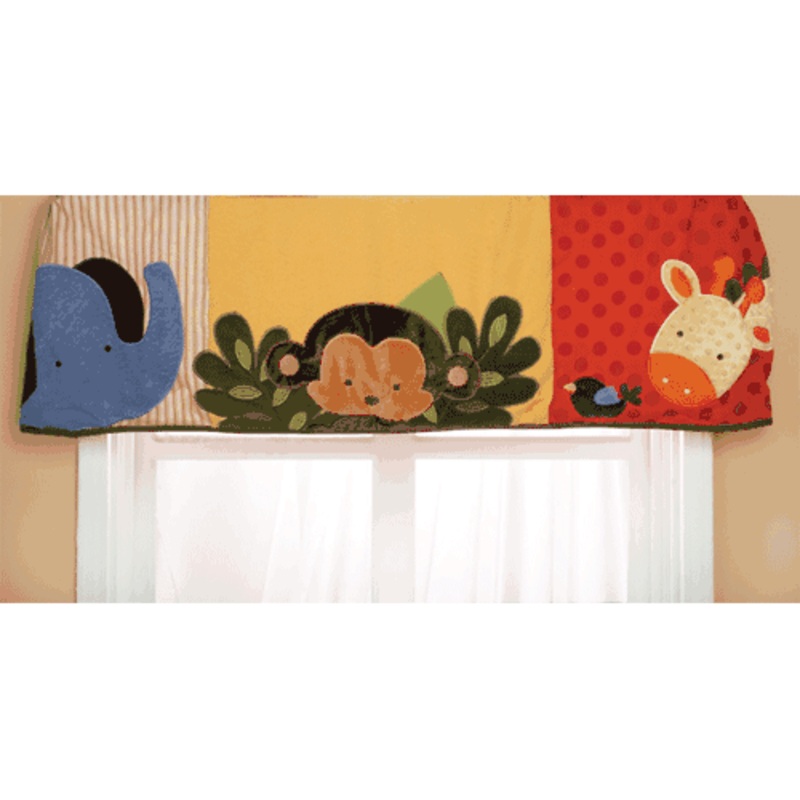 KidsLine Jungle 123 Window Valance