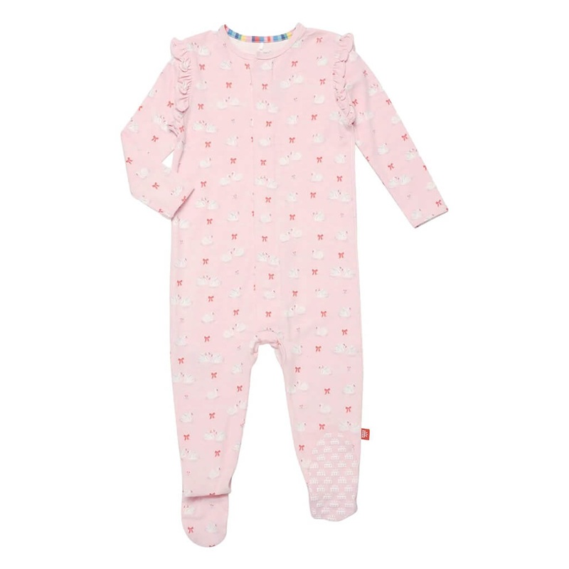 Magnetic Right Fit Footie – Swan of a Kind