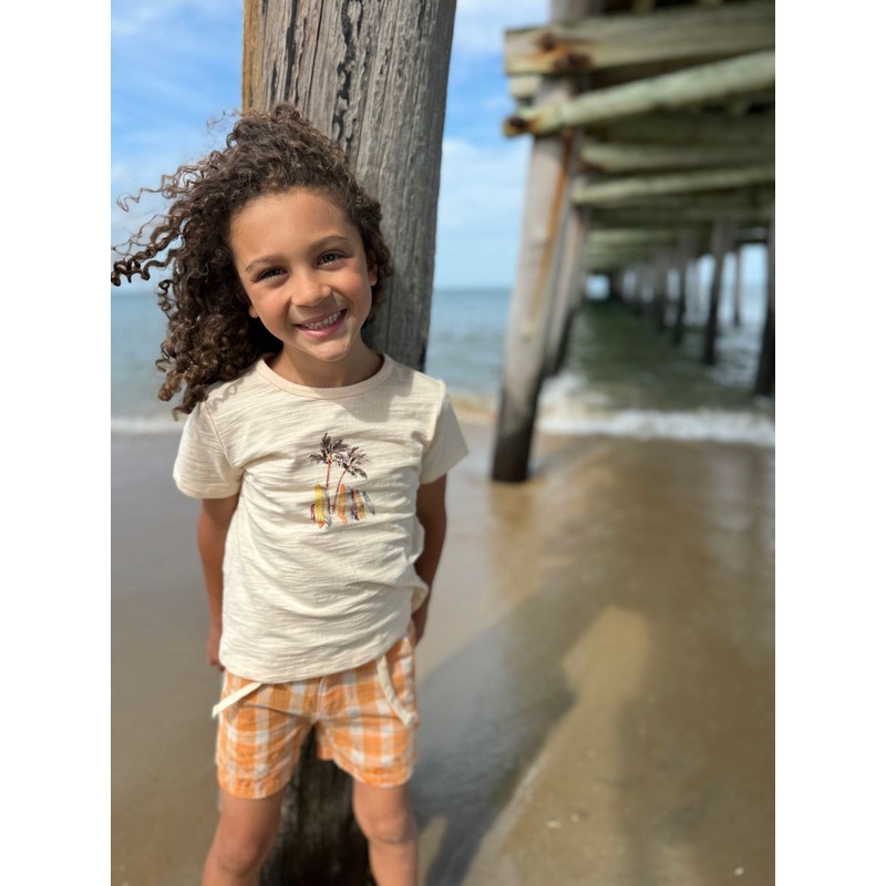 Me & Henry Falmouth Printed Tee – Yellow Surfboards