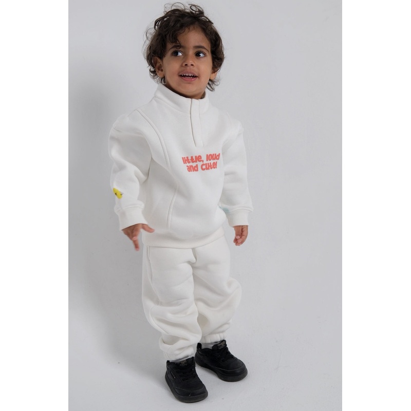 Unisex Offwhite Comfy Sweatpants